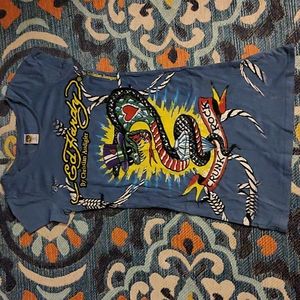 Vintage Ed Hardy by Christian Audigier Mini Dress, M